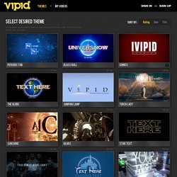 Vipid - Video Intro Maker - Choose Intro Design