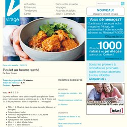 Virage – Le magazine en lignePoulet au beurre santé - Virage - Le magazine en ligne