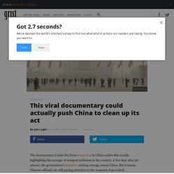 This viral documentary could actually push China to clean up its act