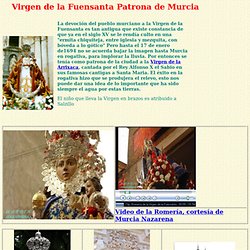 30LLUVIAS/VÍRGENES La Virgen de la Fuensanta.