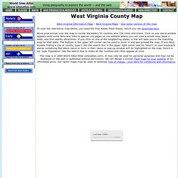 West Virginia County Map (Flash version) - World Sites Atlas