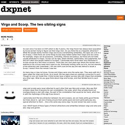 Virgo and Scorp. The two sibling signs (page 1, ascending)