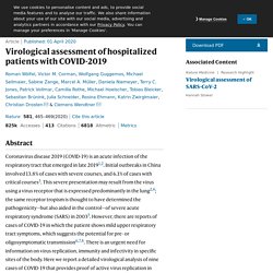 Virological assessment of hospitalized patients with COVID-2019