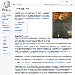 Virrey del Perú