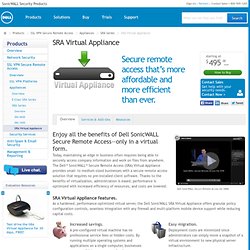 SRA Virtual Appliance - Dell SonicWALL, Inc.