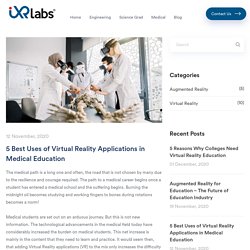 5 Best Uses of Virtual Reality Applications in Medical Education