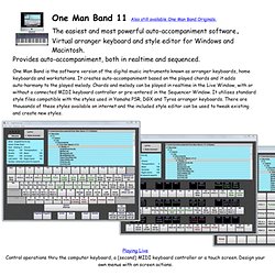 One Man Band - Virtual arranger keyboard and style editor