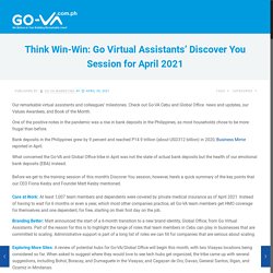 Go Virtual Assistants Discover You Session for April 2021