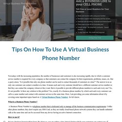 Virtual Business Phone Number