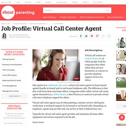 Virtual Call Center Agent (Work-At-Home) Job Profile