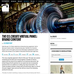 The Co.Create Virtual Panel: Brand Content