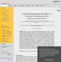 Virtual Electrophysiology with SPatch — Brains, Minds & Media