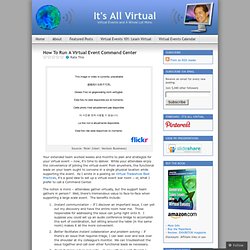 How To Run A Virtual Event Command Center