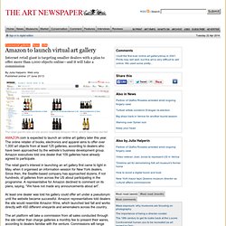 Amazon to launch virtual art gallery