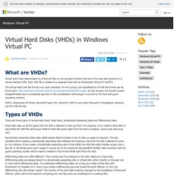 Virtual Hard Disks (VHDs) in Windows Virtual PC – Windows Virtual PC