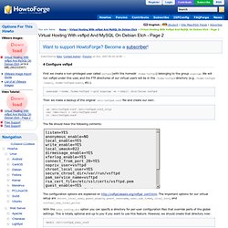 Virtual Hosting With vsftpd And MySQL On Debian Etch - Page 2