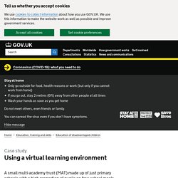 Using a virtual learning environment - Case study