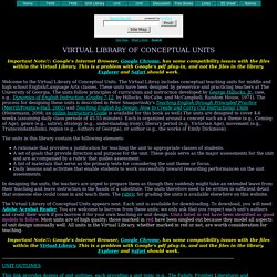 VIRTUAL LIBRARY OF INSTRUCTIONAL UNITS