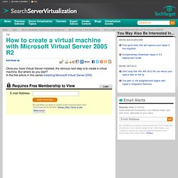 Microsoft Virtual Server from the ground up
