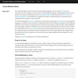 Virtual Method Tables