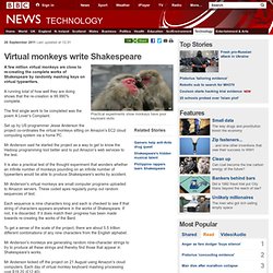 Virtual monkeys write Shakespeare