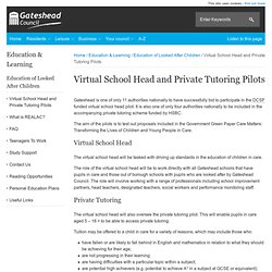 Virtual School Head and Private Tutoring Pilots