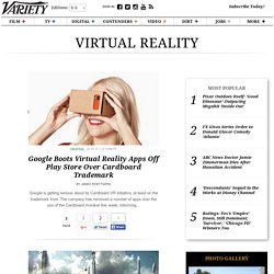 Cardboard Virtual Reality