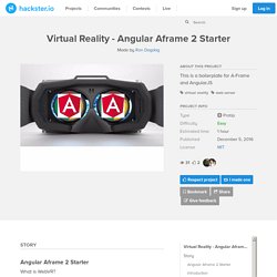 Virtual Reality - Angular Aframe 2 Starter