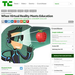 When Virtual Reality Meets Education
