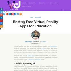 Best 15+ Free Virtual Reality Apps for Education