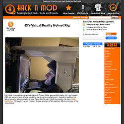 DIY Virtual Reality Helmet Rig
