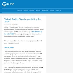 Virtual Reality Trends, Predicted in 2018
