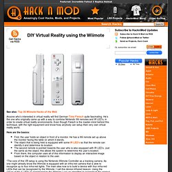 DIY Virtual Reality using the Wiimote