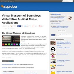 Virtual Museum of Soundtoys : Web-Native Audio &amp; Music Applications
