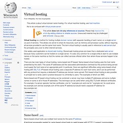 Virtual hosting