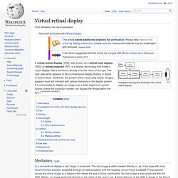 Virtual retinal display