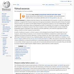 Virtual museum