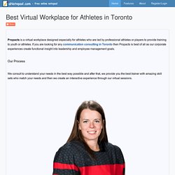 Best Virtual Workplace for Athletes in Toronto