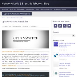 Open vSwitch on VirtualBox - NetworkStatic