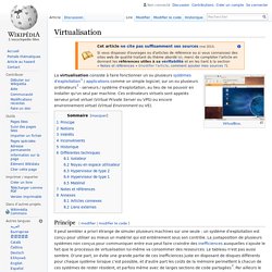 Définition de la Virtualisation