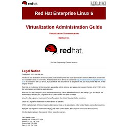 Virtualization Administration Guide