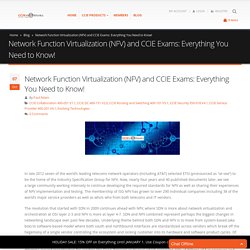 Network Function Virtualization (NFV) and CCIE Exams: Everything You Need to Know!