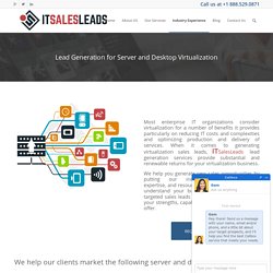 Lead Generation for Virtualization - ITSalesLeads