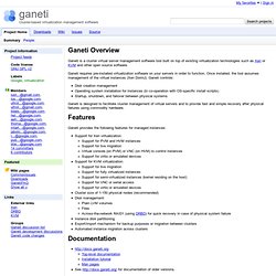 ganeti - Project Hosting on Google Code