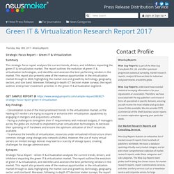 Green IT & Virtualization Research Report 2017