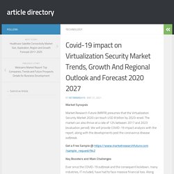 Size, Share, Value, and Competitive Landscape 2020 Virtualization Security Market Size, Share, Value, and Competitive Landscape 2020