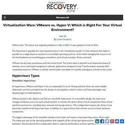 Virtualization Wars: VMware vs. Hyper V: Which is Right For Your...