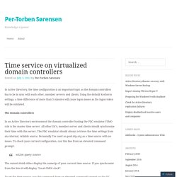 Time service on virtualized domain controllers