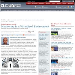 Monitoring in a Virtualized Environment