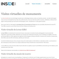Visites virtuelles de lieux culturels Français et étrangers